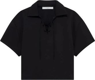 Iro Vanilie Sweatshirt - Dames - Polos - Zwart - L - Katoen - Tops