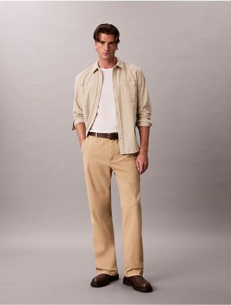 Calvin Klein Jeans Calvin Klein Mens 90s Straight Chino Pants - Brown - 29W x 30L
