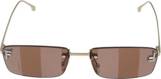 Fendi Sunglasses, female, Brown, Size: 54 MM First Crystal Sunglasses