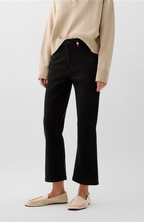 Scalpers Ankle Beads Denim Pant in Black at Nordstrom, Size 38 Eu