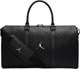 Nike Jordan Jam Monogram Duffle Bag - Dames - Outdooraccessoires - Zwart - ONE Size - Leer - Fitness