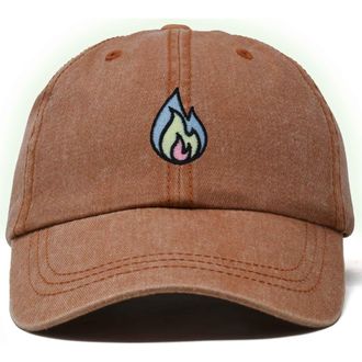 Dalix Fire Dad Hat in Washed Orange at Nordstrom
