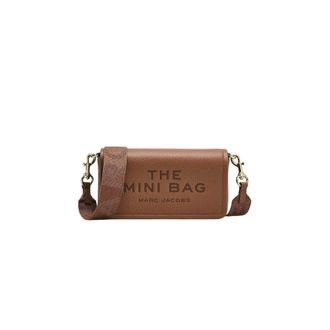 Marc Jacobs The Leather Mini Bag - Dames - Schoudertassen - Bruin - ONE Size - Leer - Tassen