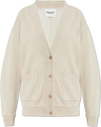 Isabel Marant Stephy Cardigan - Dames - Vesten - Beige - L - Katoen - Truien & Vesten