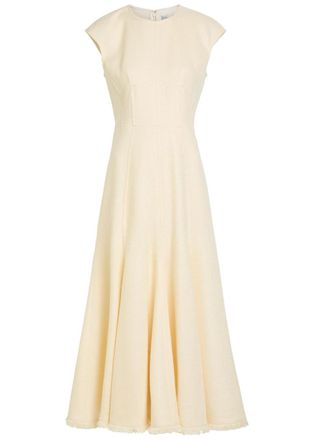 Gabriela Hearst Crowther Silk and Wool-blend Midi Dress - Ivory - 38 (UK6 / XS)