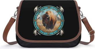 Generic Dreamcatcher1 Bison Fashion Womens Crossbody Bags Novelty Handbag Shoulder Bag Purse