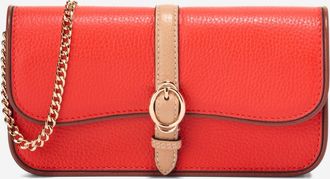 Cole Haan Womens Alexandria Wallet On A Chain - Orange