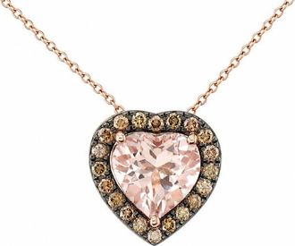 Le Vian Ladies Hearts Pendant Necklace set in 14K Strawberry Gold BVTZ 9