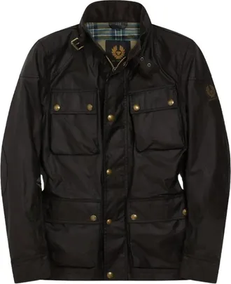 Belstaff Jassen, Heren, Zwart, L, Katoen, Fieldmaster Icon Jas