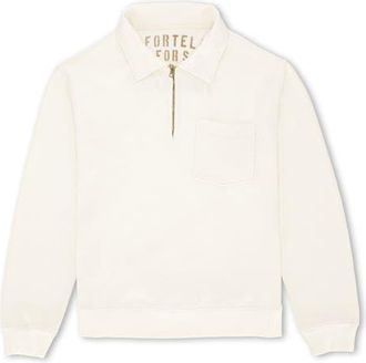Fortela Cotton Zip-Up Sweatshirt in Ecru at Nordstrom, Size Xx-Large Eu