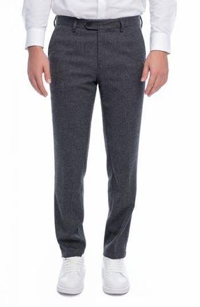 Vella Pais Cita Herringbone Straight Leg Pants in Grey at Nordstrom Rack, Size 34 X R