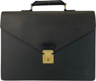 Louis Vuitton Pre-owned Handbags, male, Black, Size: ONE SIZE Pre-owned Epi Serviette Conseiller Briefcase M54422