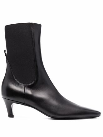 Toteme Leather Mid Heel Boots