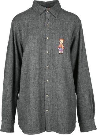 P&eacute;ro Oversize Wool Shirt - Grey