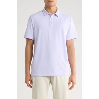 Tommy Bahama Catch The Wave Stripe IslandZone Polo in Spanish Lavender at Nordstrom, Size Xxx-Large