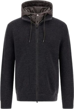 Herno Cardigan - - Knitwear - Uomo - Nero - 3XL