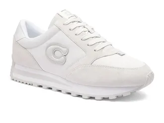 Coach Runner Sneaker Mens Shoes Optic White : 10.5 D - Medium, Leather/Suede/Textile
