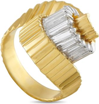 Jose Hess 18K Yellow Gold 1.65ct Diamond Swirl Ring JH09-112125