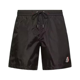 Moncler L10912C000175985M999 Swim Shorts - male - Moncler - Beachwear - Black - 2XL - Swimwear