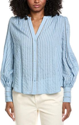 L'agence Kiera Ladder Trim Blouse