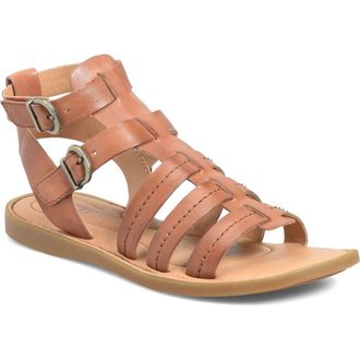 B&oslash;rn Iana Ankle Strap Sandal in Brown Leather at Nordstrom, Size 11