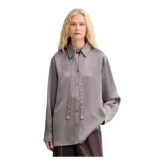 Isabelle Blanche Mujer, Blusas y Camisas, Gris, Talla: L