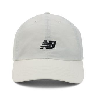 New Balance Unisex 47 Clean Up Run Hat in Beige/Black Nylon, size OSZ