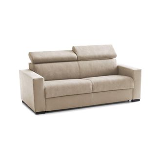 Dmora Talamo Italia - Divano Letto Agrippina, Divano A 2 Posti Large, 100% Made In Italy, Sof&agrave; Soggiorno Con Apertura Girevole, Con Poggiatesta Regolabili E
