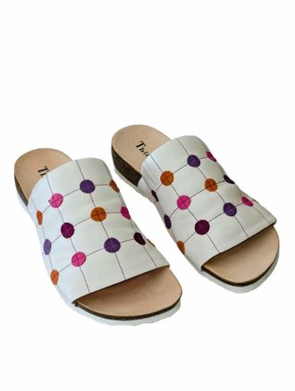 Think Womens Koak Sandals In Bianco Kombi