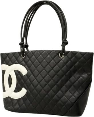 Chanel Pre-owned Tote Bags, female, Black, Size: ONE SIZE Pre-owned Vintage Tote Bag