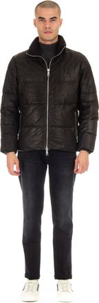 Giorgio Brato Padded Down Leather Bomber