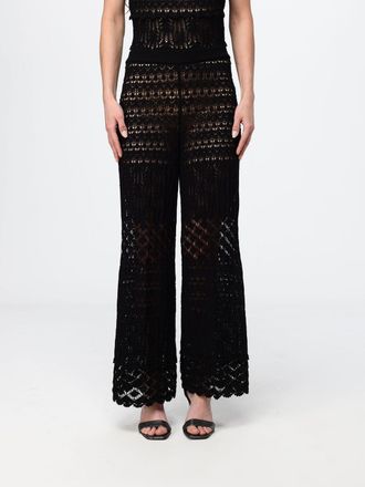 Semicouture Pantaloni in maglia crochet
