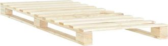 vidaXL Vidaxl - Estructura cama palets sin colchón madera maciza pino 90x200 cm