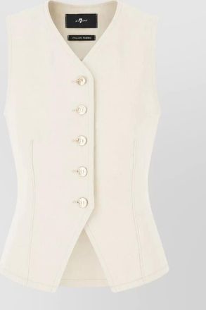 7 For All Mankind cotton gilet