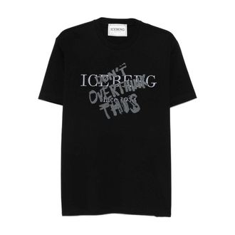 Iceberg T Shirt Nero-Uomo