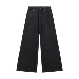Maison Margiela Trousers 5 Pockets - female - MM6 Maison Margiela - Wide Jeans - Black - W27 - Jeans