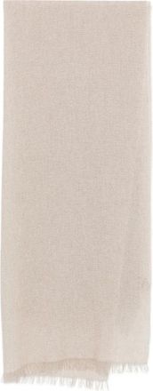 D'Aniello Fringed Metallic Scarf
