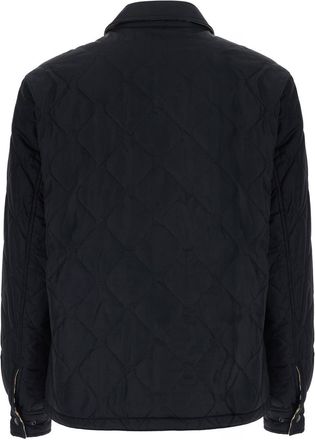 Burberry Mens Jacket Brighton Black Polyamide Coat