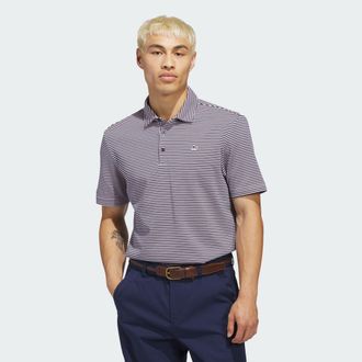 adidas adidas Performance Mens Originals Stripe Pique Polo - Pink/Blue - Size X-Small