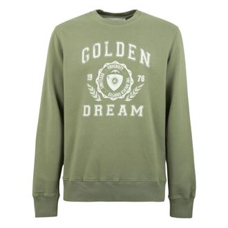 Golden Goose Archibald Sweatshirt - Heren - Sweatshirts - Groen - S - Katoen - Hoodies & sweatvesten