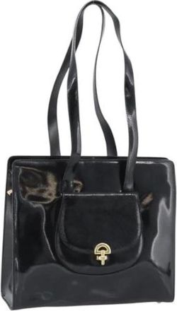Celine Pre-owned Vintage Enamel Tote - unisex - Celine Vintage - Vintage Shoulder Bags - Black - ONE SIZE - Pre-owned