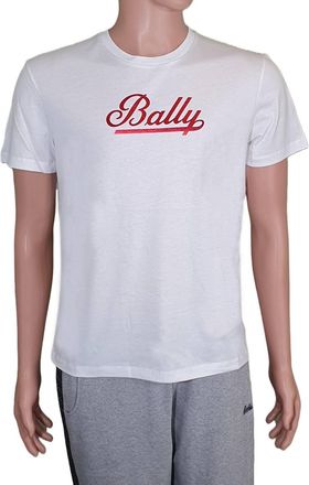 Bally Womens Short Sleeve Logo T-Shirt In White