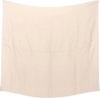 Louis Vuitton Pre-owned Scarves, female, Beige, Size: ONE SIZE Pre-owned Vintage Canvas Scarf