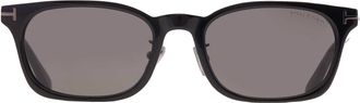 Tom Ford Smoke Rectangular Ladies Sunglasses FT1350-D-N 01A 53