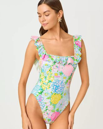Lilly Pulitzer Aemma Ruffle One-Piece Swimsuit