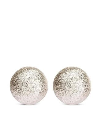 Brunello Cucinelli textured round earrings - women - 18kt Yellow Gold - One Size