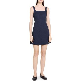 Theory Sleeveless Tweed Minidress in Nocturne Navy at Nordstrom Rack, Size 00