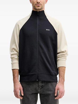 BOSS Felpa Join con zip - Blu