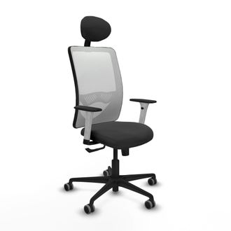 Piqueras y Crespo Silla De Oficina Piqueras Y Crespo Zulema Blanco Gris Oscuro Tela Malla