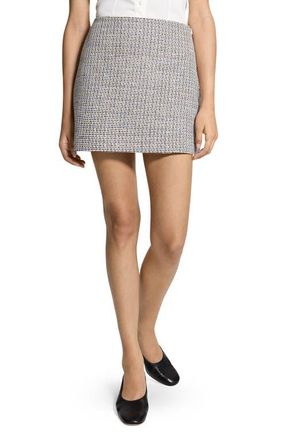 Theory Tweed Miniskirt in Lavender Multi at Nordstrom, Size 00